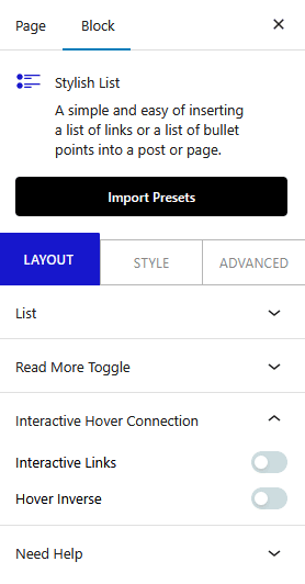 stylish list extra options new