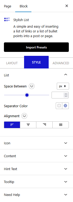 stylish list style new