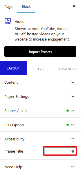 video accessibility new