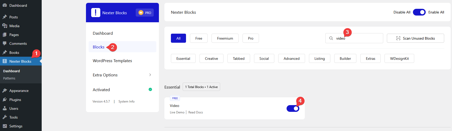 video activation new