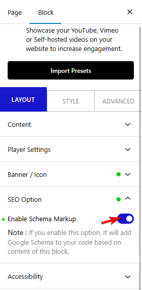 video seo option new