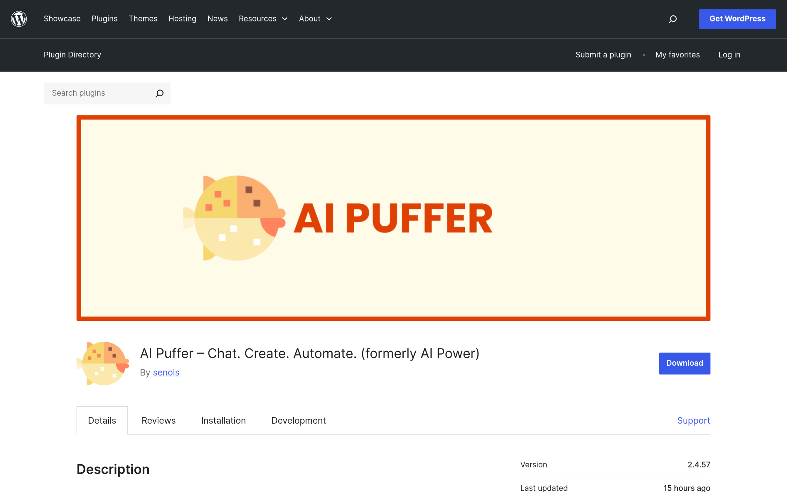 AI Puffer, formerly AI Power, AI content generator plugin for WordPress