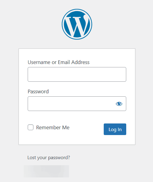 Default Login Page