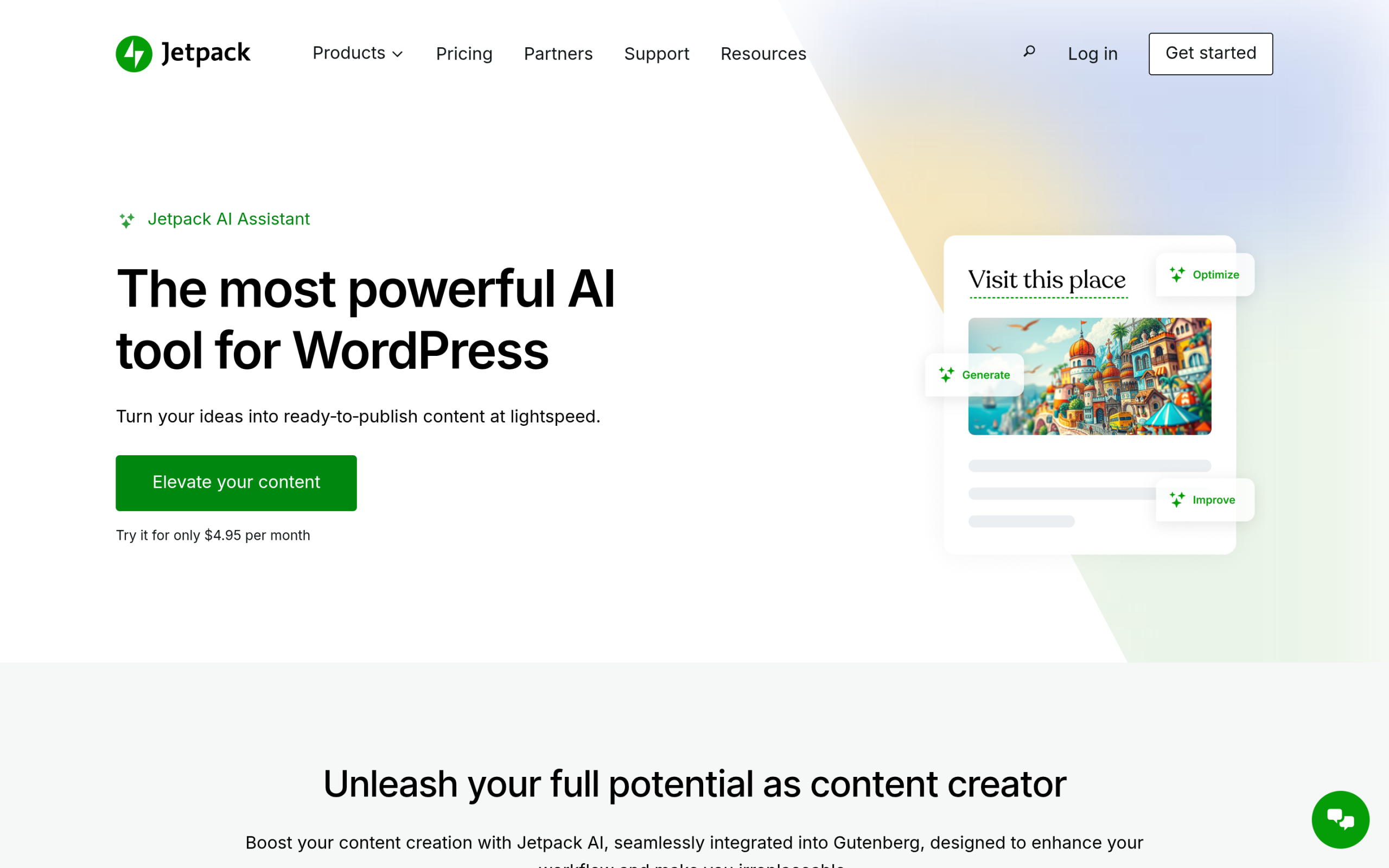 Jetpack AI Assistant in the WordPress block editor