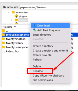 How to Fix WordPress White Screen of Death (9 Tested Methods) 4 Rename