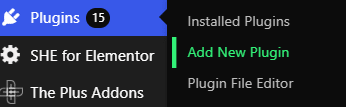 Add New Plugin