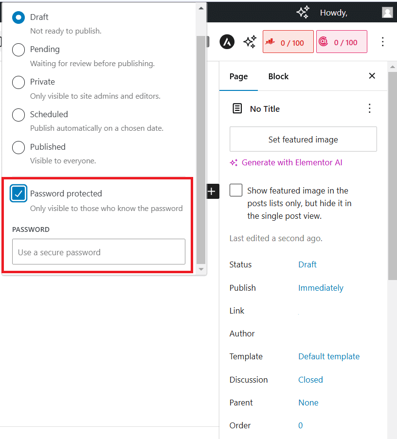 Password protected