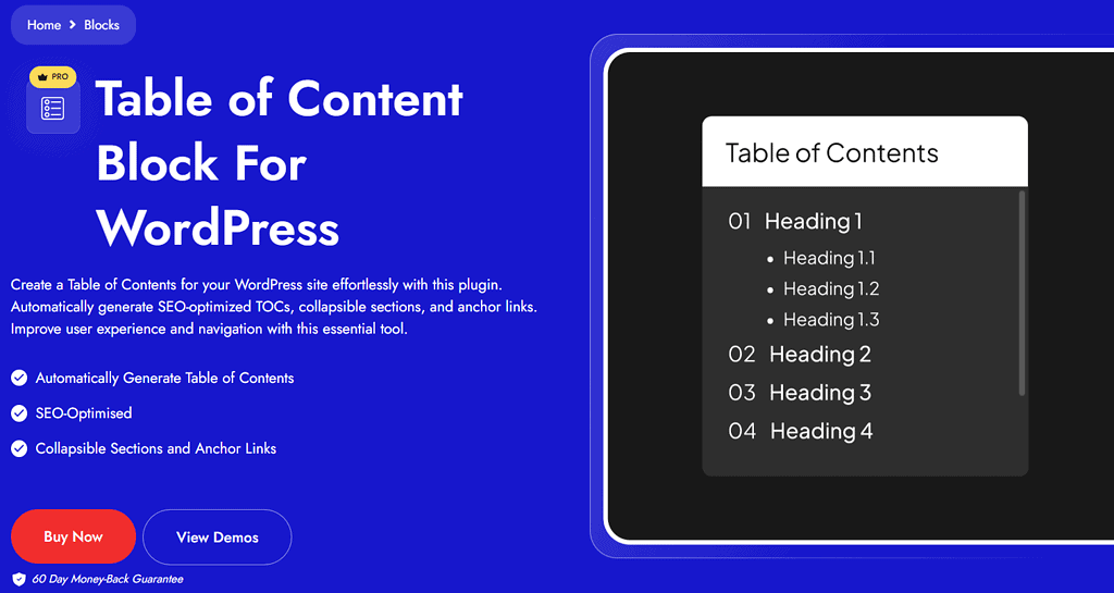 Table of Content