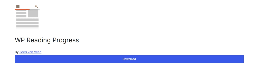 WP Reading Progress