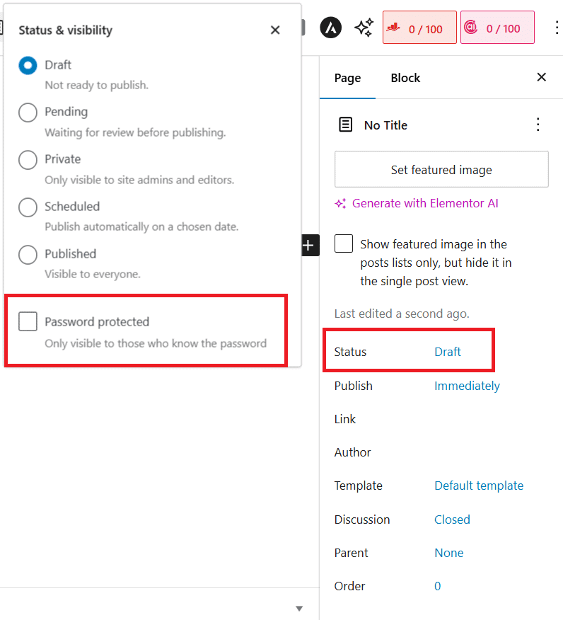 WordPress editor