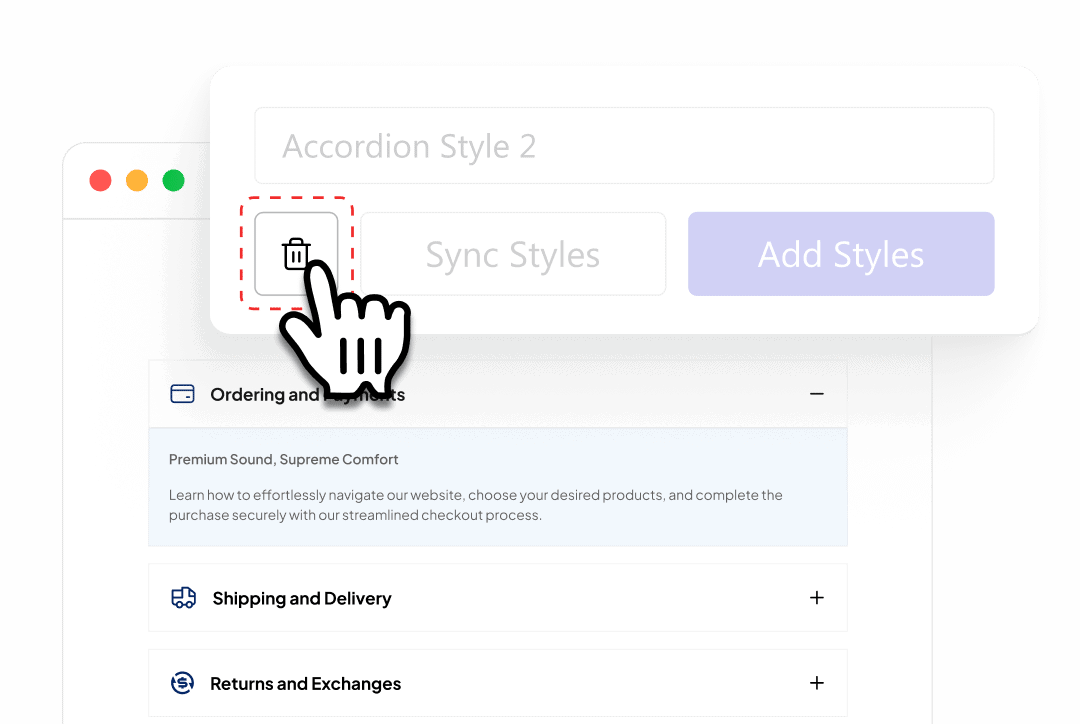 Delete Styles You No Longer Need