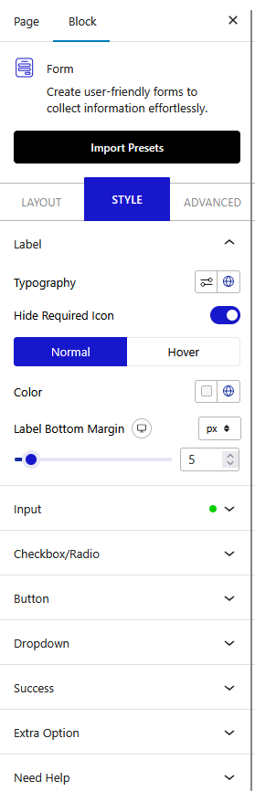 form style new