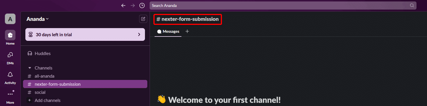 How to Send a Message to a Slack Channel from a WordPress Form? 10 slack channel name 1