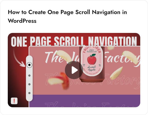 1 page scroll video