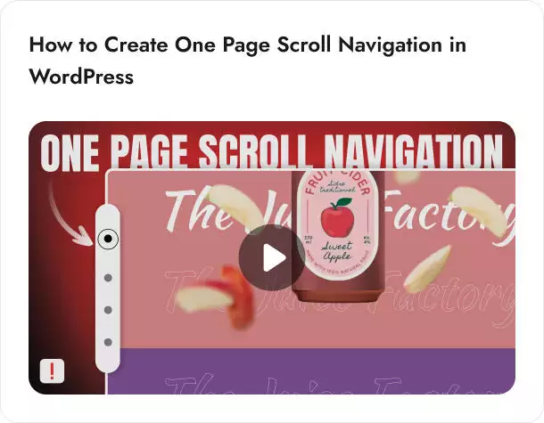 1 page scroll video