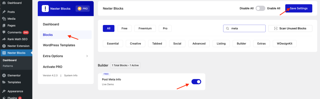 How to Show Estimated Reading Time in WordPress (Easy Guide) 4 Nexter Block Activate1 Image 1