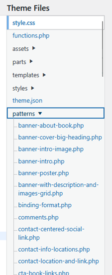 How to Fix WordPress Block Patterns Not Uploading in Your Theme 6 Theme Files Patterns