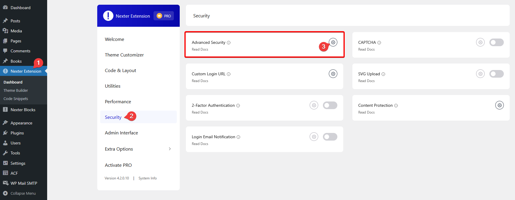 How to Hide Email from Spam Bots in WordPress? 1 advanced security settings new ui