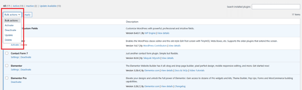 How to Fix WordPress Block Patterns Not Uploading in Your Theme 11 bulk action Image