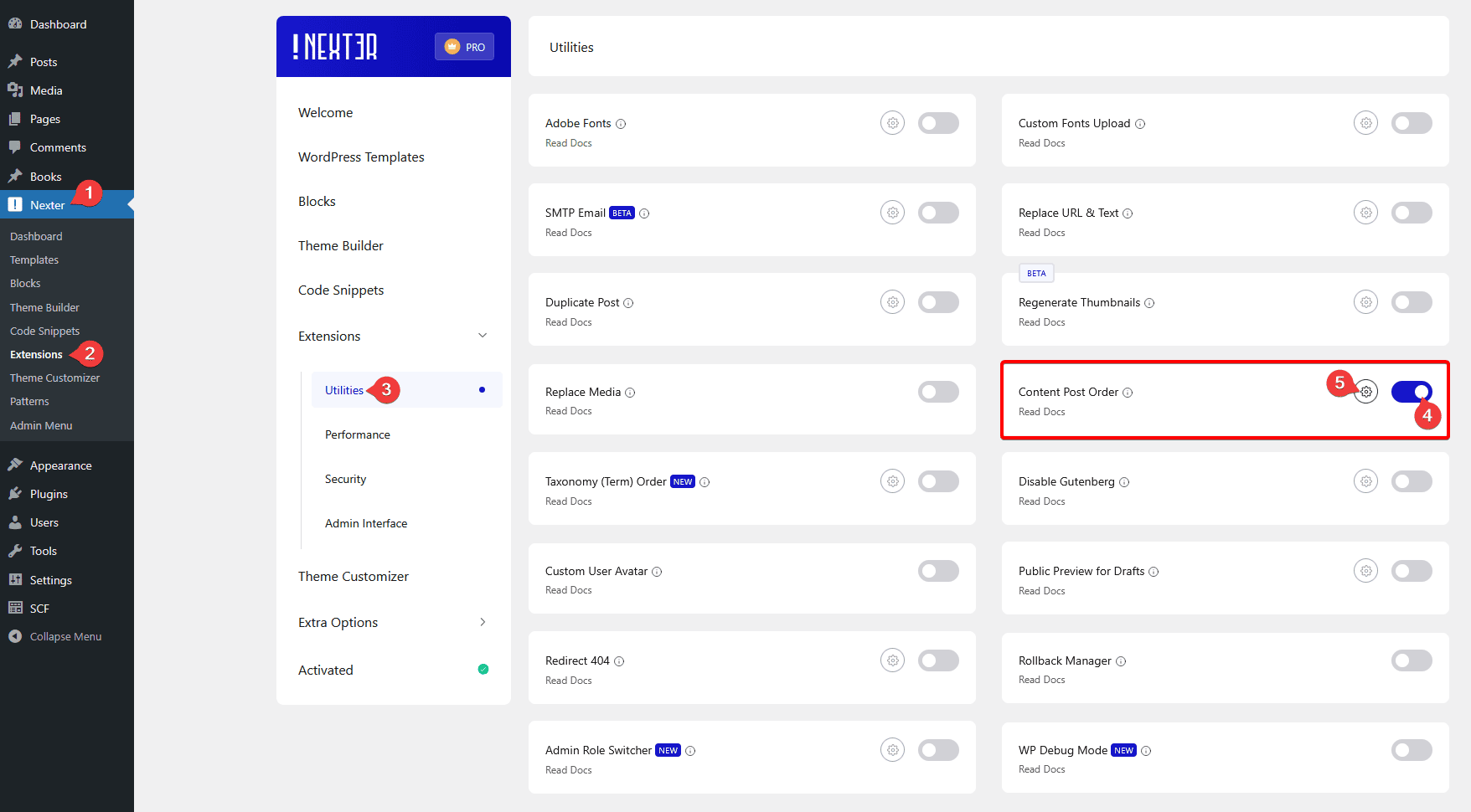 enable content post order new