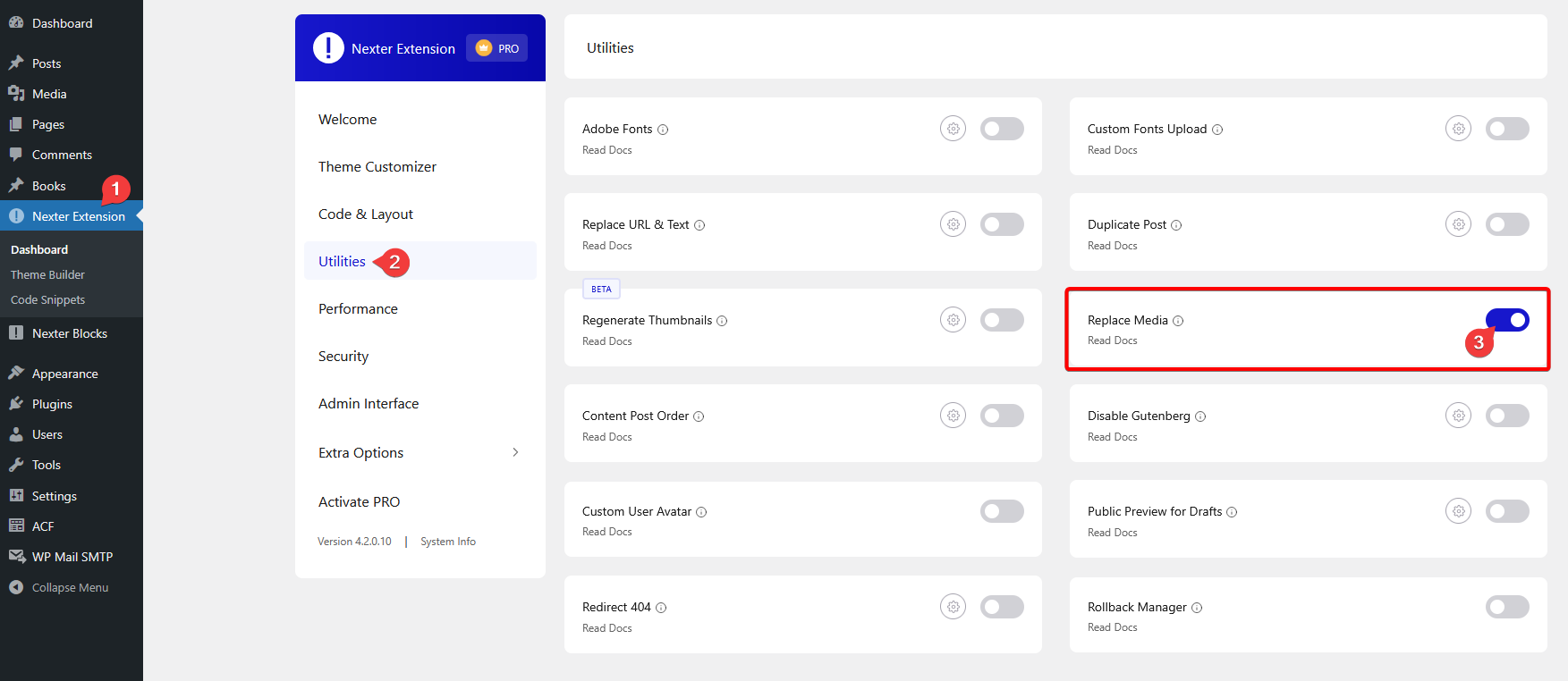 How to Replace Media Files in WordPress? 1 enable replace media