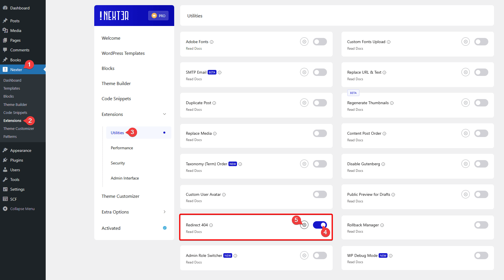 redirect 404 pro new