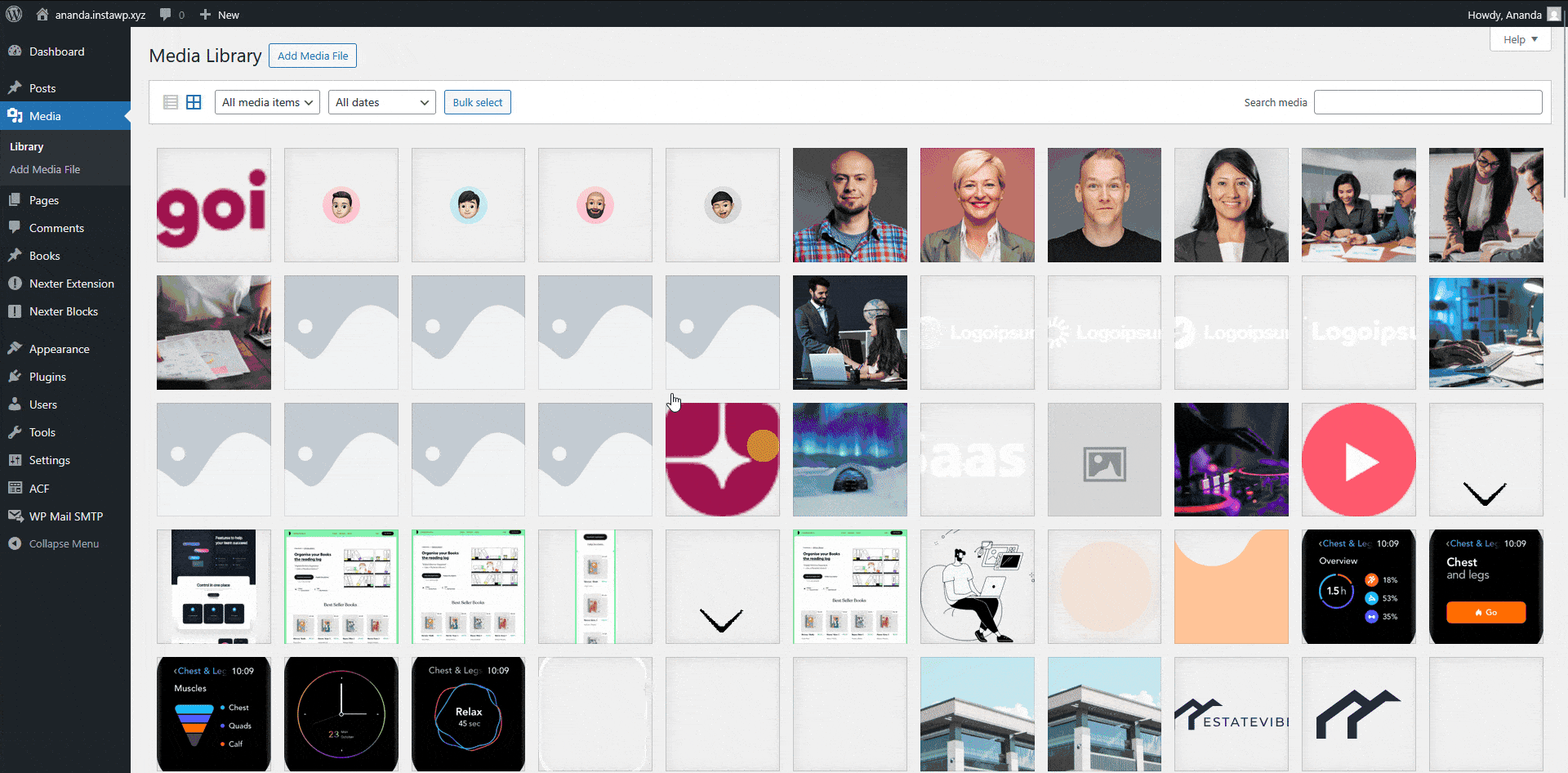 How to Replace Media Files in WordPress? 3 replace media grid view