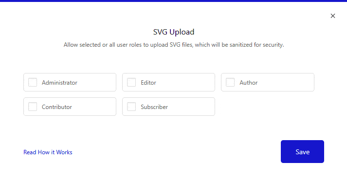 How to Enable SVG File Upload in WordPress? 2 svg upload popup