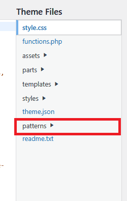 How to Fix WordPress Block Patterns Not Uploading in Your Theme 5 theme files pattern
