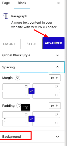 Advanced Spacing Image