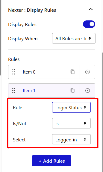9 Ways to Protect Content in WordPress in 2025 7 Display Rule Image