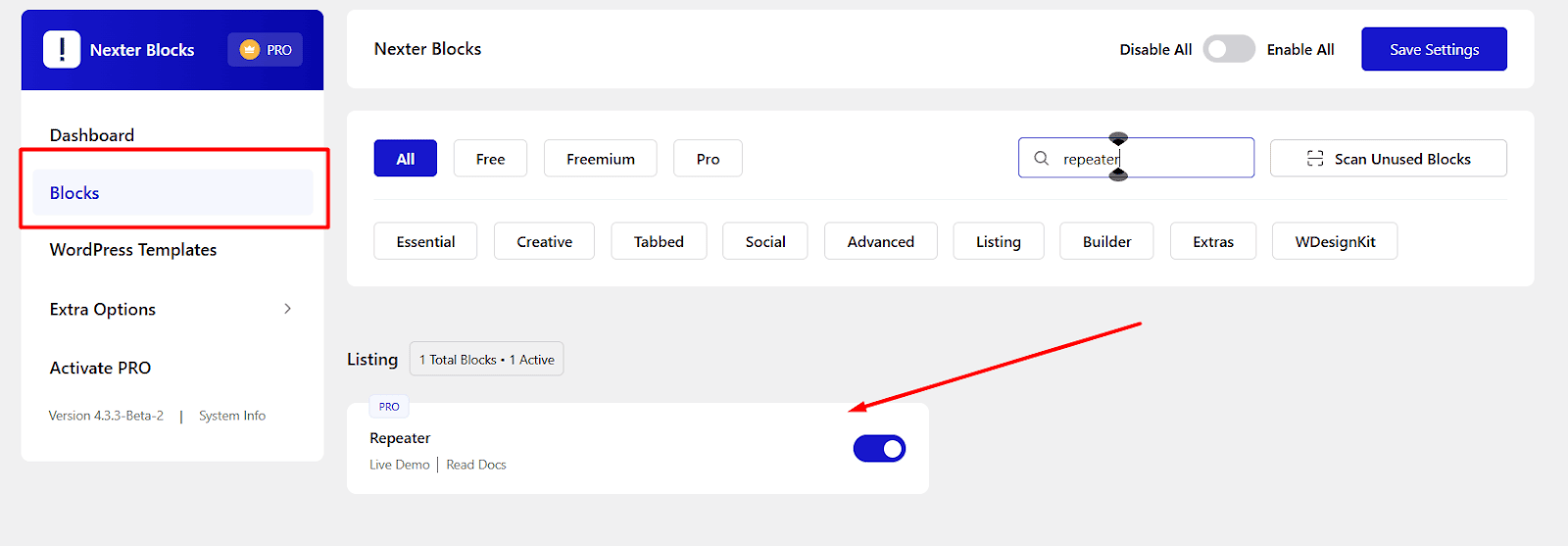 Nexter Blocks Repeater Image