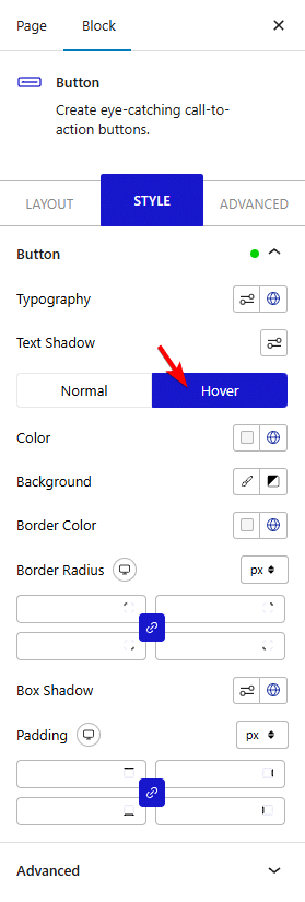 How to Style the Different Block Hover States in WordPress? 1 block hover style