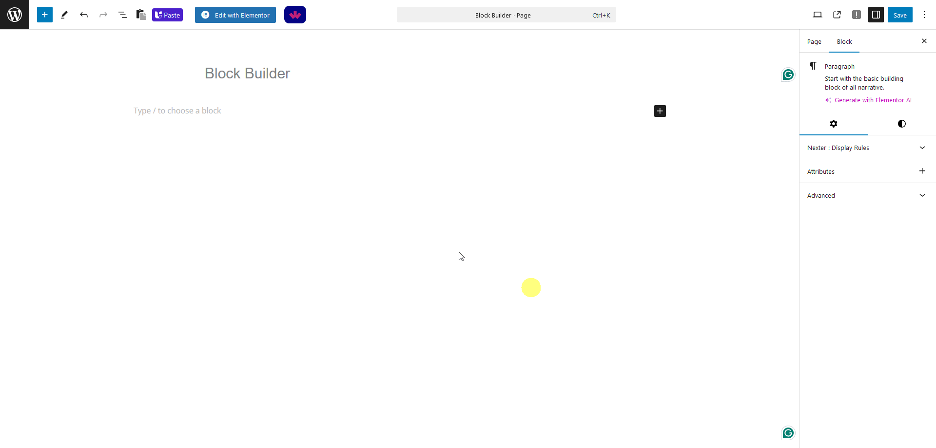 How to Create Grid Container in WordPress? 1 create grid container layout