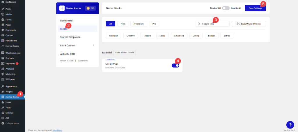 How to Embed Google Maps in WordPress Contact Form 7 nexter block google map image