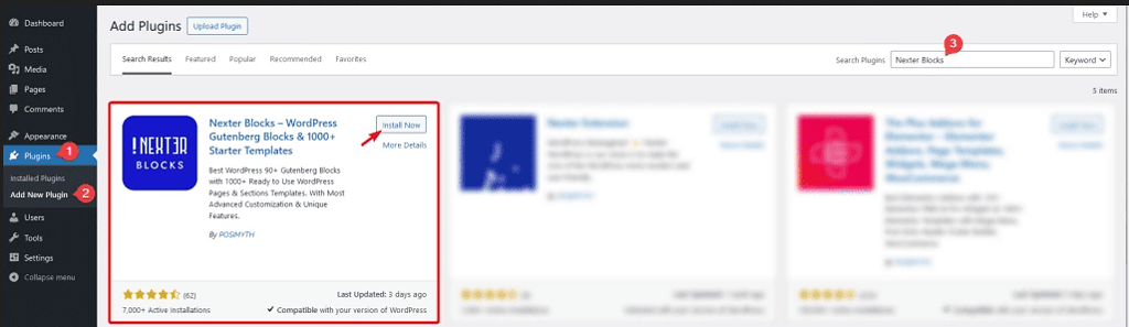 plugin nexter block image