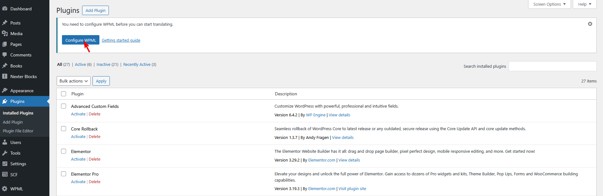 How to Create a Multilingual Website with Nexter Theme and WPML? 5 wpml configure