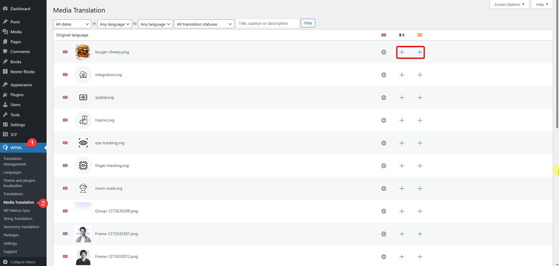 How to Create a Multilingual Website with Nexter Theme and WPML? 18 wpml media translation