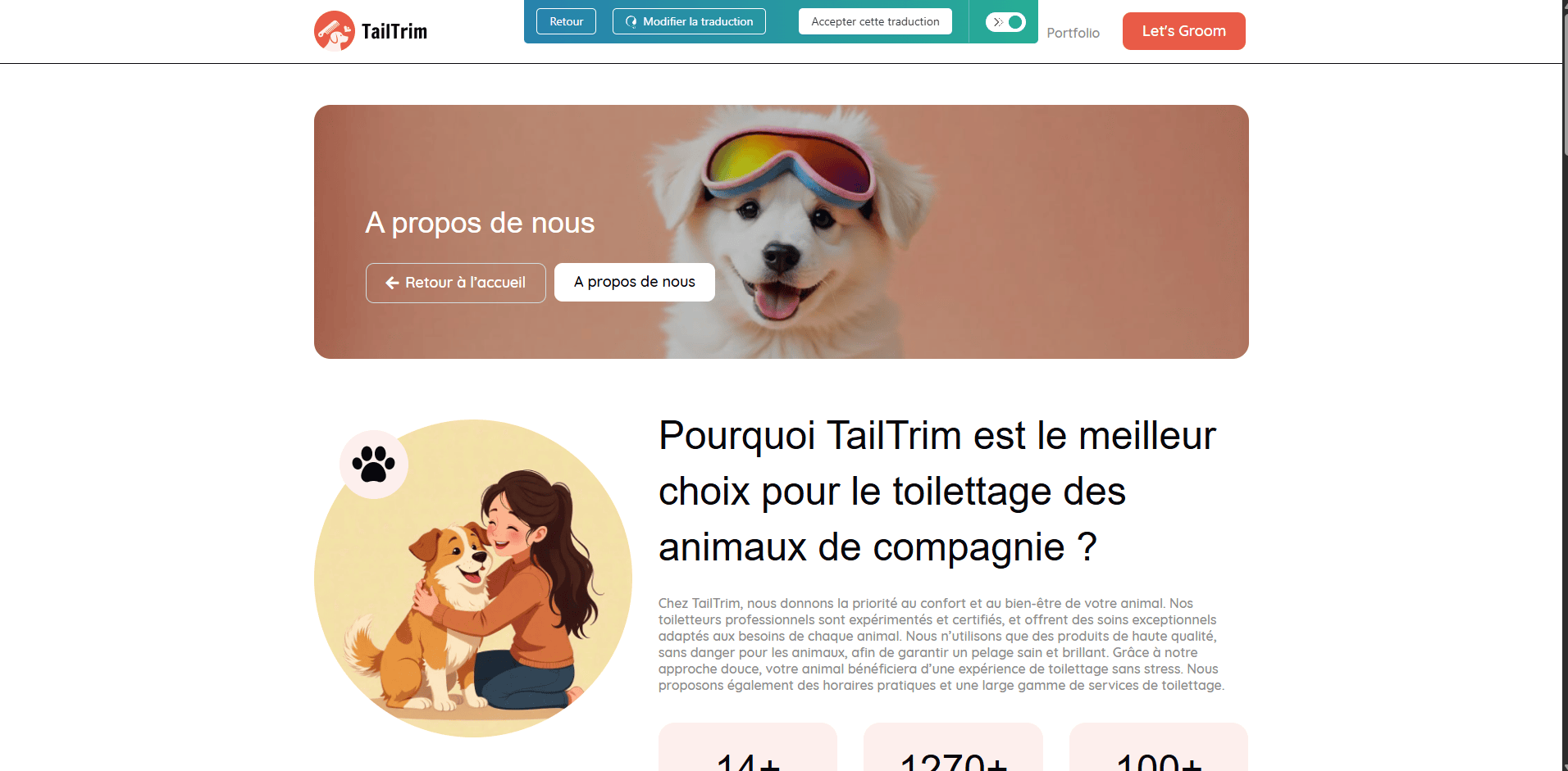 wpml translated content front end