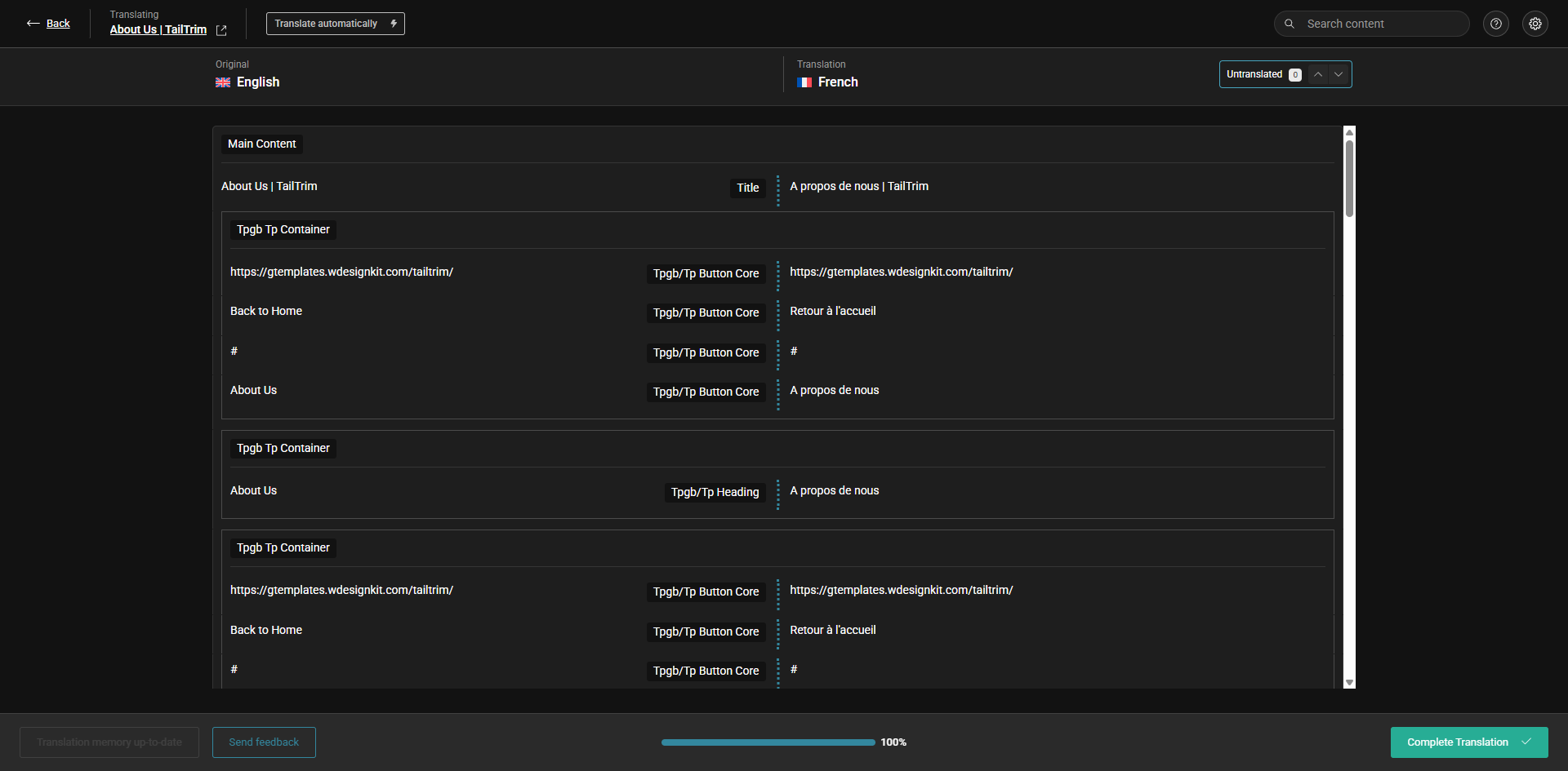How to Create a Multilingual Website with Nexter Theme and WPML? 17 wpml translation editor