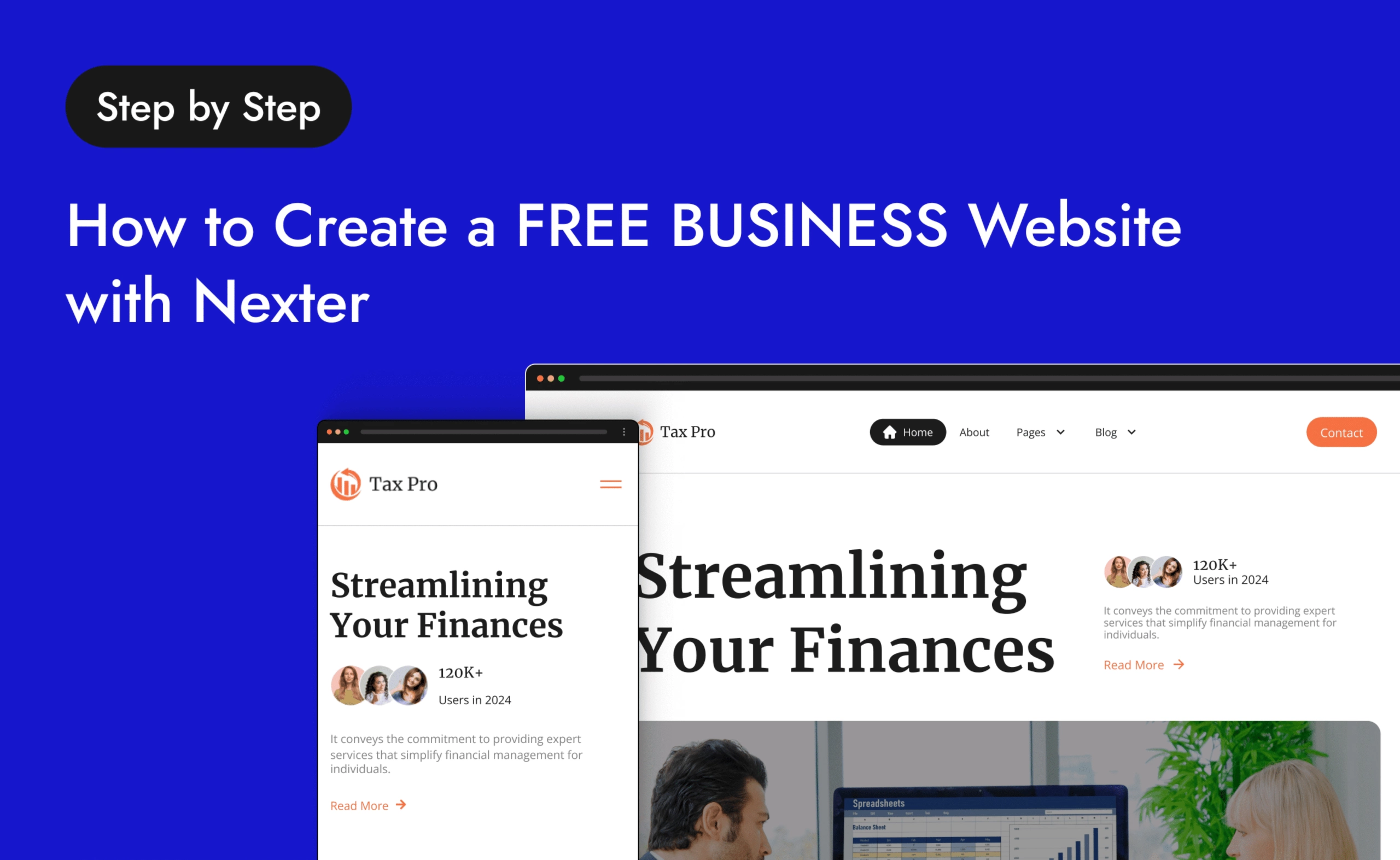 How to Create a FREE BUSINESS Website with Nexter