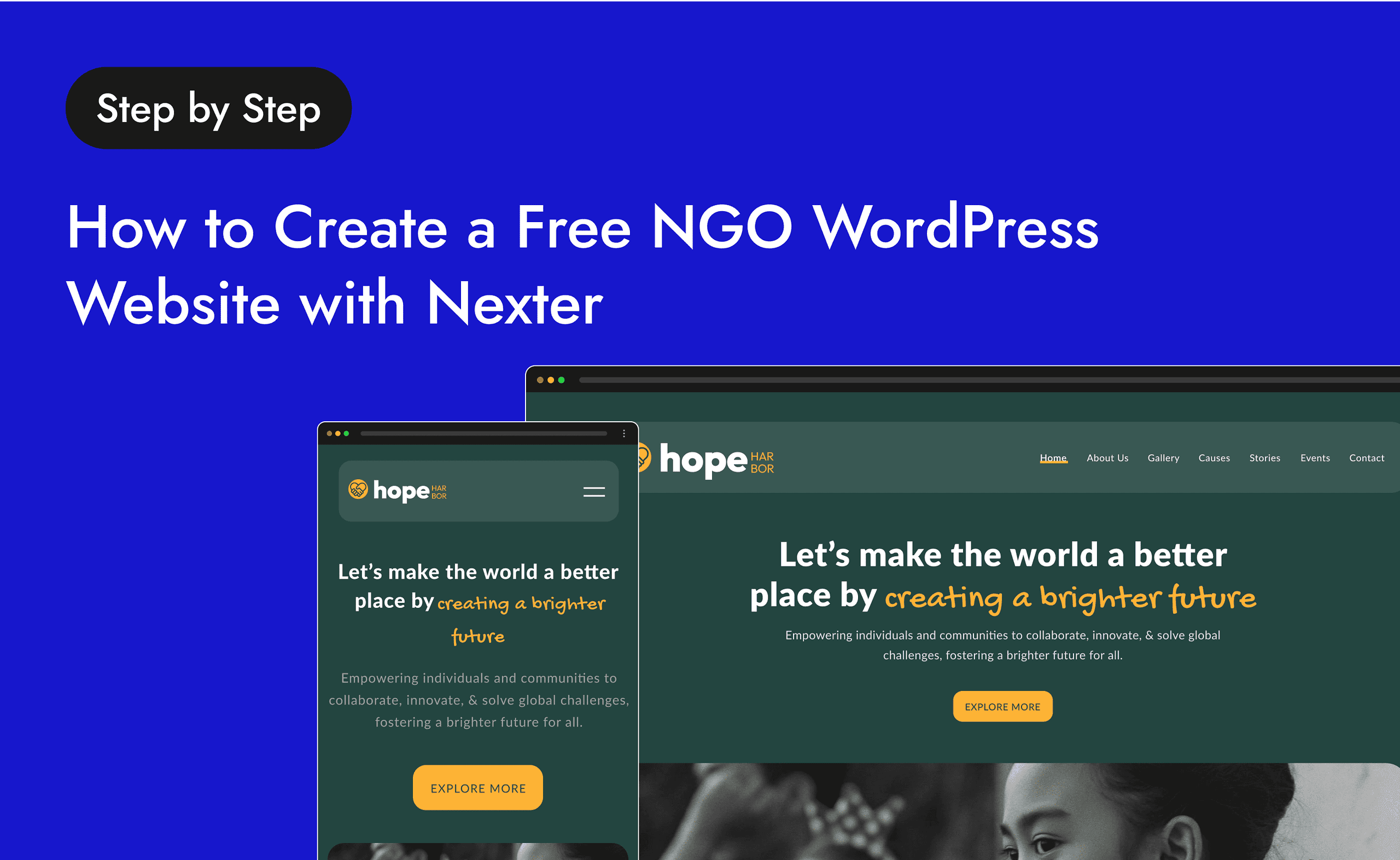 How to Create a Free NGO WordPress Website with Nexter