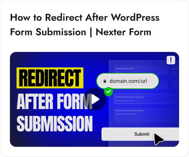 How to Redirect After WordPress Form Submission