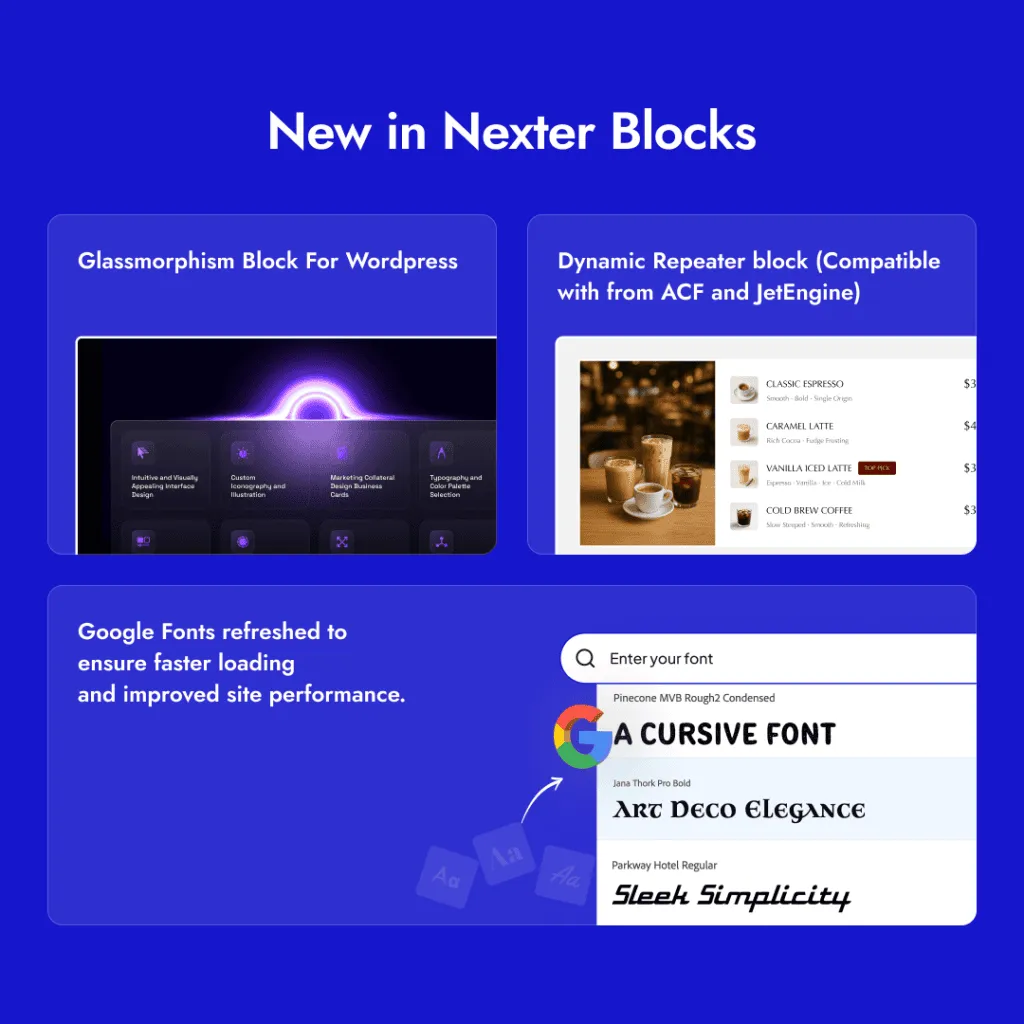 June 2025 Monthly Updates: New Dynamic Repeater Block, Glassmorphism Effects, Introducing Academy & More 1 New Nexter Blocks