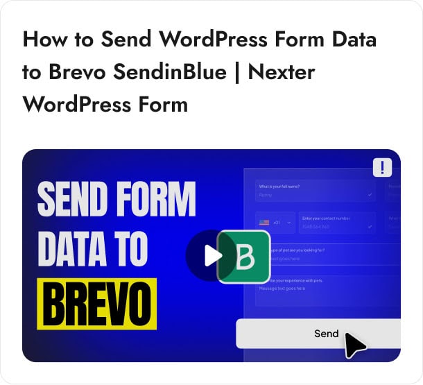 send form data to brevo