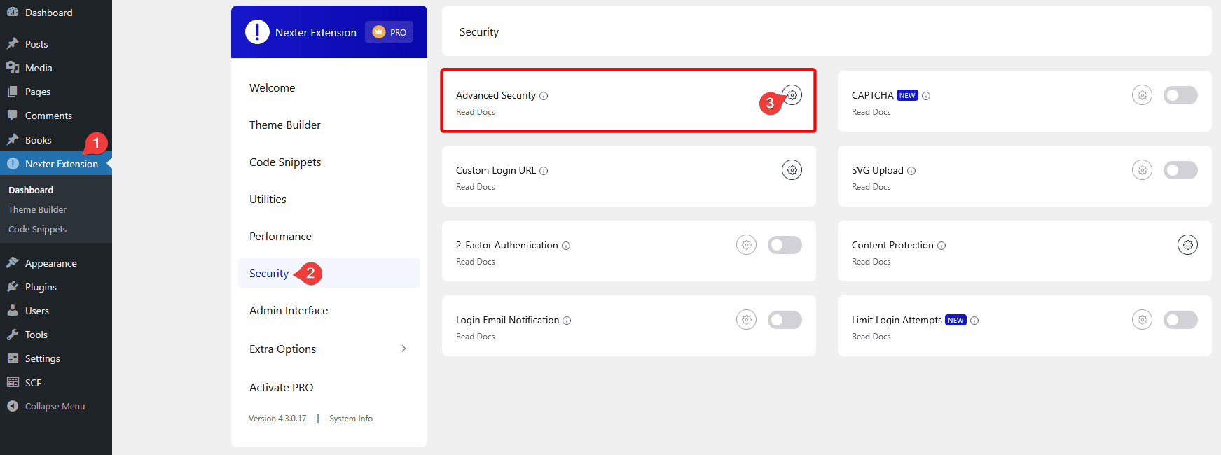 advanced security settings new ui new