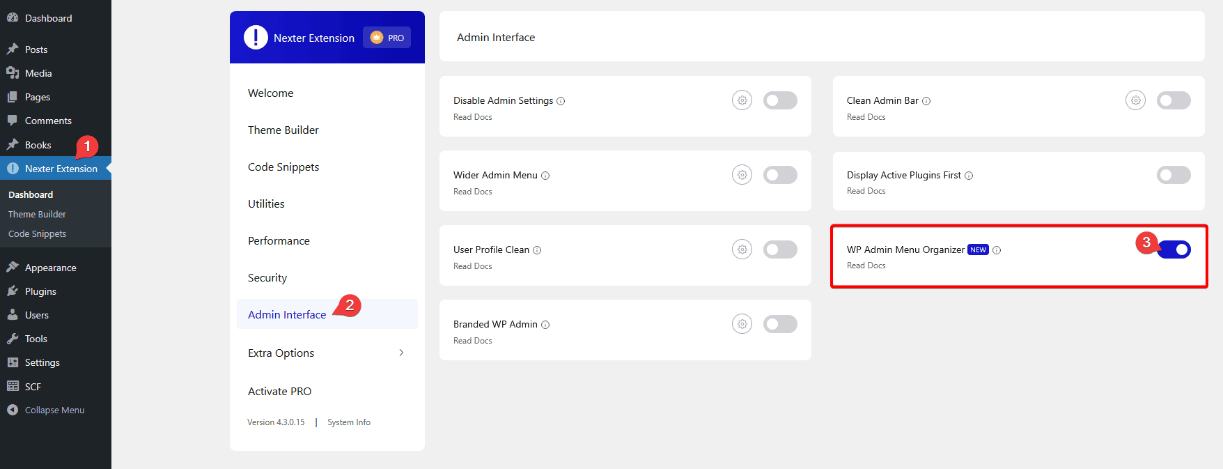 How to Organize the WordPress Admin Menu? 5 enable-wp-admin-menu-organizer