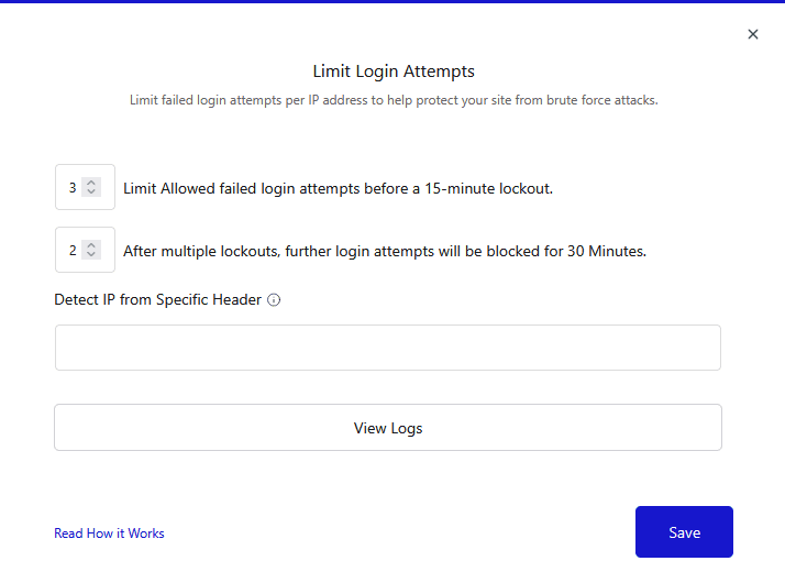 limit login attempts settings free
