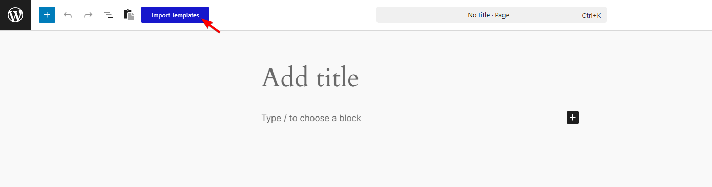 nexter blocks import templates editor