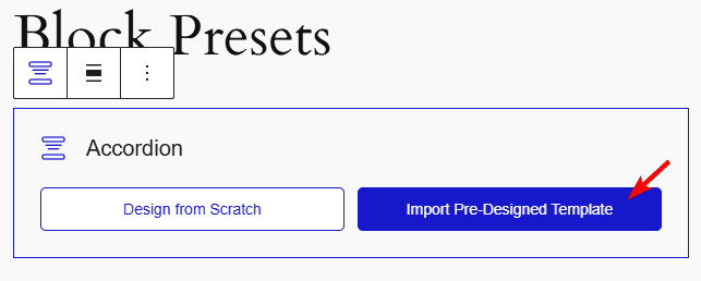 nexter blocks preset design